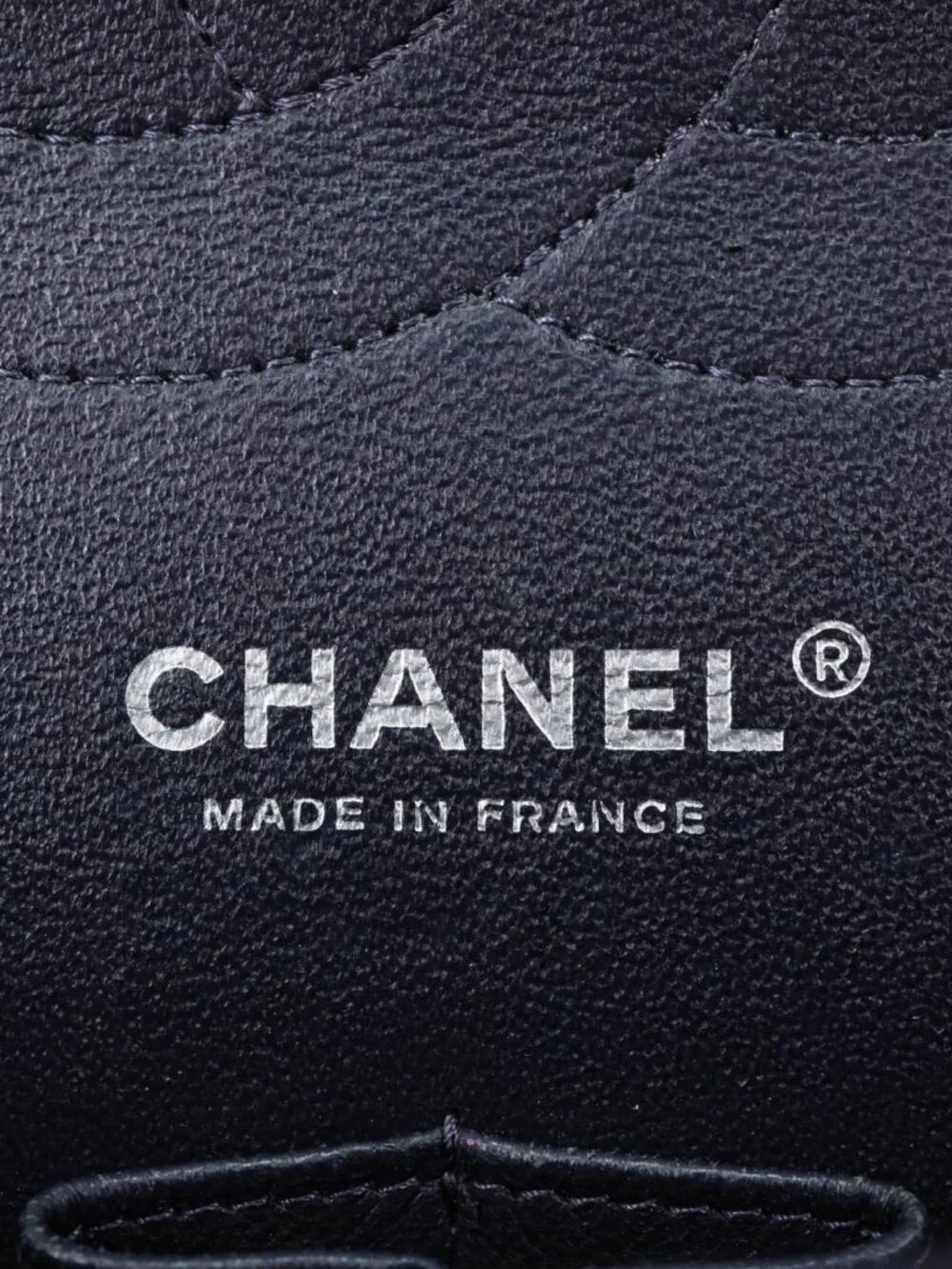 Chanel Jumbo Classic Double Flap Quilted Lambskin Leather Shoulder Bag Navy Blu